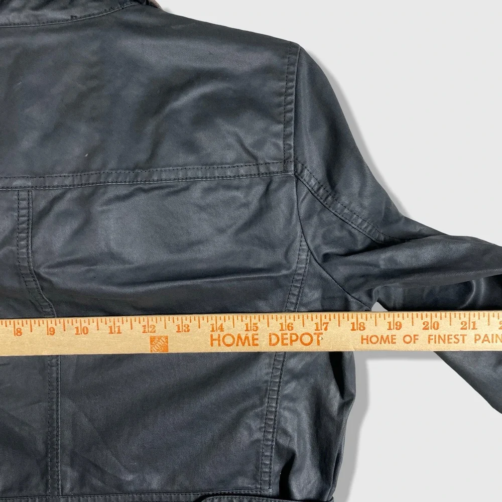 J.Crew Relaxed Boyfriend Field Wax Jacket Womens XS Black Utilitarian Gorpcore